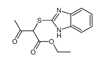 ethyl 2-(1H-benzimidazol-2-ylsulfanyl)-3-oxobutanoate Structure