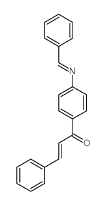 (E)-1-[4-(benzylideneamino)phenyl]-3-phenyl-prop-2-en-1-one structure