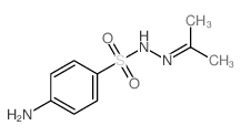 Benzenesulfonic acid,4-amino-, 2-(1-methylethylidene)hydrazide Structure