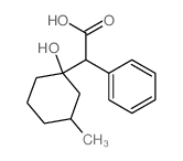 Benzeneacetic acid, a-(1-hydroxy-3-methylcyclohexyl)-结构式