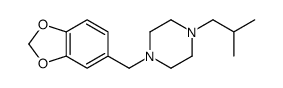 4-[(1,3-Benzodioxol-5-yl)methyl]-1-isobutylpiperazine picture