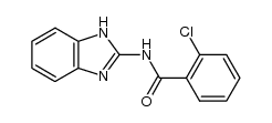 2-(o-Chlorobenzamide)benzimidazole Structure