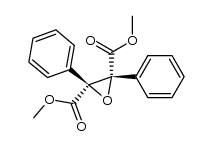 cis-2,3-bis(carbomethoxy)stilbene oxide Structure