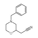 4-苄基-2-吗啉乙腈结构式