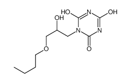 1-(3-butoxy-2-hydroxypropyl)-1,3,5-triazinane-2,4,6-trione结构式