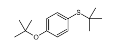 1-tert-butylsulfanyl-4-[(2-methylpropan-2-yl)oxy]benzene结构式