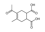 4-acetyl-5-methylcyclohex-4-ene-1,2-dicarboxylic acid Structure