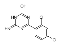 2-amino-6-(2,4-dichlorophenyl)-1H-1,3,5-triazin-4-one结构式