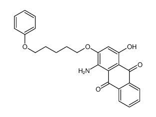 1-amino-4-hydroxy-2-(5-phenoxypentoxy)anthracene-9,10-dione Structure