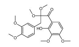 3-(3,4-Dimethoxyphenyl)-1-(2-hydroxy-3,4-dimethoxyphenyl)-2,2-dimethoxy-1-propanone Structure