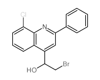 4-Quinolinemethanol,a-(bromomethyl)-8-chloro-2-phenyl-结构式