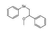 (2-methoxy-2-phenylethyl)selanylbenzene结构式