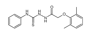 1-(2,6-dimethylphenoxyacetyl)-4-phenylthiosemicarbazide结构式