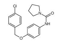 N-[4-[(4-chlorophenyl)methoxy]phenyl]pyrrolidine-1-carboxamide结构式