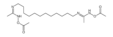 [[N-[12-[1-(acetyloxyamino)ethylideneamino]dodecyl]-C-methylcarbonimidoyl]amino] acetate Structure