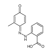 2-[2-(2-methyl-4-oxocyclohexa-2,5-dien-1-ylidene)hydrazinyl]benzoic acid Structure