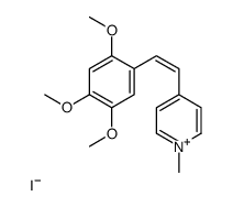 1-methyl-4-[2-(2,4,5-trimethoxyphenyl)ethenyl]pyridin-1-ium,iodide Structure