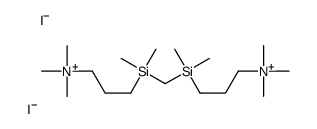 3-[[dimethyl-[3-(trimethylazaniumyl)propyl]silyl]methyl-dimethylsilyl]propyl-trimethylazanium,diiodide结构式