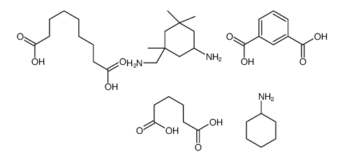 3-(aminomethyl)-3,5,5-trimethylcyclohexan-1-amine,benzene-1,3-dicarboxylic acid,cyclohexanamine,hexanedioic acid,nonanedioic acid Structure