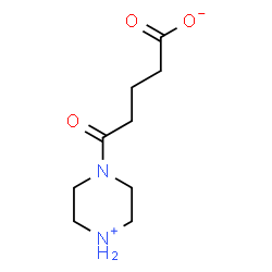 5-Oxo-5-piperazin-1-yl-pentanoic acid structure