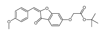 tert-butyl 2-[[2-[(4-methoxyphenyl)methylidene]-3-oxo-1-benzofuran-6-yl]oxy]acetate Structure