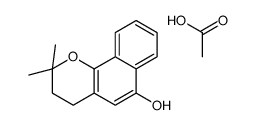 acetic acid,2,2-dimethyl-3,4-dihydrobenzo[h]chromen-6-ol结构式