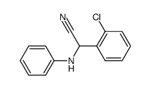 α-(phenylamino)-2-chlorophenylacetonitrile结构式