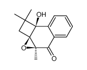 (2aS,3aS,8bS)-8b-hydroxy-1,1,3a-trimethyl-1,8b-dihydro-2H-cyclobuta[1,2]naphtho[2,3-b]oxiren-4(3aH)-one结构式