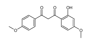 1-(2-hydroxy-4-methoxyphenyl)-3-(4-methoxyphenyl)propane-1,3-dione Structure