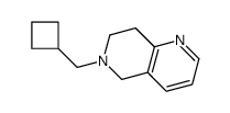 6-(cyclobutylmethyl)-7,8-dihydro-5H-1,6-naphthyridine结构式