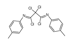 2,2-dichloro-N'1,N'3-di-p-tolylmalonimidoyl dichloride结构式