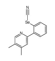 2-(4,5-dimethyl-2-pyridyl)phenyl selenocyanate Structure