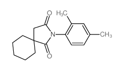 2-Azaspiro[4.5]decane-1,3-dione,2-(2,4-dimethylphenyl)- structure