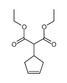 Cyclopent-3-en-1-yl-malonsaeurediethylester Structure