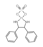 Platinum, (1,2-diphenyl-1,2-ethanediamine-N,N)sulfato(2-)-O,O]-, [SP-4-2-[S-(R*,R*)]]- structure