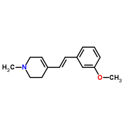 Pyridine, 1,2,3,6-tetrahydro-4-[2-(3-methoxyphenyl)ethenyl]-1-methyl-, (E)- (9CI) Structure