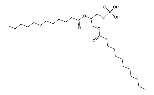 1-[(phosphonooxy)methyl]ethylene dilaurate structure