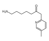 2-Heptanone,7-amino-1-(5-methyl-2-pyridyl)-(8CI) Structure