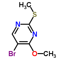 2-(甲硫基)-4-甲氧基-5-溴嘧啶结构式