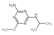 2-Amino-4-isopropylamino-6-methoxy-1,3,5-triazine Structure