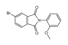 5-bromo-2-(2-methoxyphenyl)isoindole-1,3-dione结构式