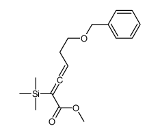 methyl 6-phenylmethoxy-2-trimethylsilylhexa-2,3-dienoate Structure