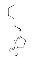 4-pentylsulfanyl-2,3-dihydrothiophene 1,1-dioxide结构式