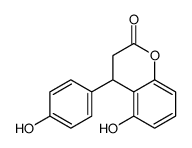 5-hydroxy-4-(4-hydroxyphenyl)-3,4-dihydrochromen-2-one Structure