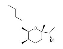 (1'R,2S,5R,6R)-2-(1'-bromoethyl)-2,5-dimethyl-6-pentyltetrahydropyran Structure