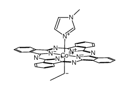 CH3CH2Co(III)(phthalocyanine(2-))(N-methylimidazole) Structure