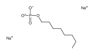 Phosphoric acid, octyl ester, sodium salt structure