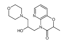 4-(2-hydroxy-3-morpholin-4-ylpropyl)-2-methylpyrido[3,2-b][1,4]oxazin-3-one结构式