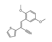 (E)-2-(2-thienyl)-3-(2,5-dimethoxyphenyl)acrylonitrile Structure