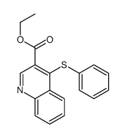 ethyl 4-phenylsulfanylquinoline-3-carboxylate结构式